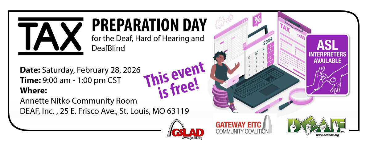 2026 Tax Preparation Day for the Deaf, Hard of Hearing, and DeafBlind